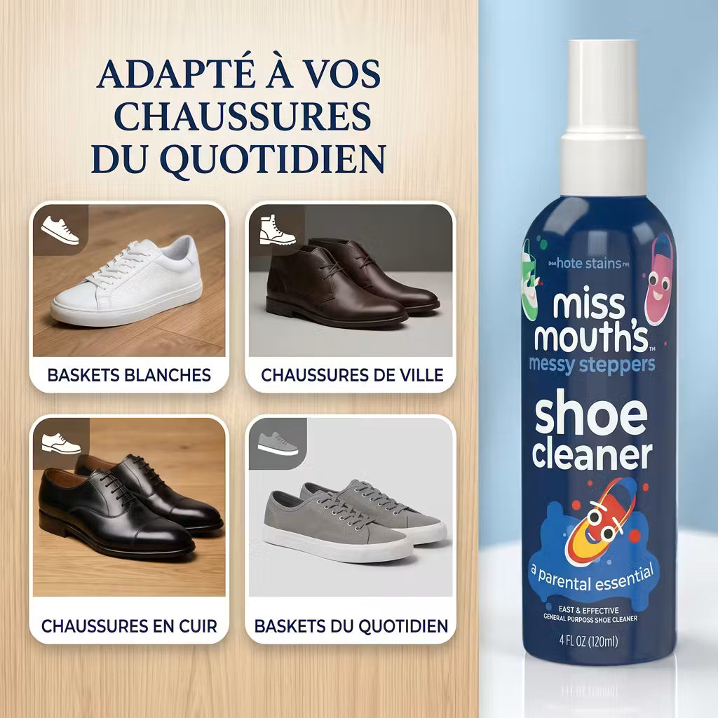 Sovra spray nettoyant compatible baskets blanches, cuir, chaussures de ville et sneakers